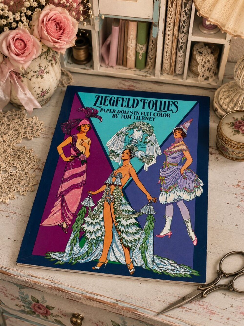 Vintage 1985 Ziegfeld Follies Paper Dolls in Full Color by Tom Tierney